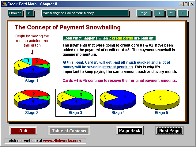 Screenshot of Credit Card Math 10th Anniversary Edition 3.0