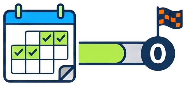 Debt Blaster step three showing a month-by-month payoff schedule and what to pay next